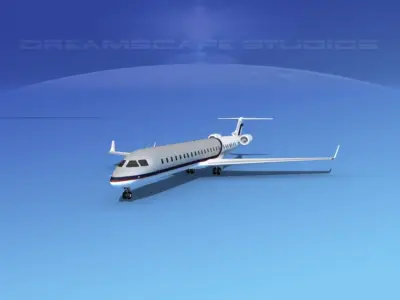Bombardier CRJ1000 Corporate 1 3D model