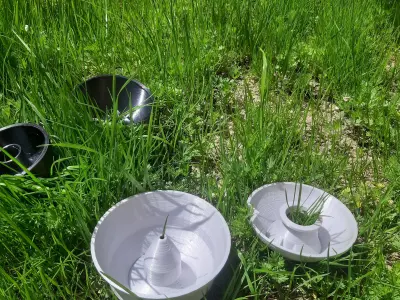 Double Planter Pots Free 3D print model