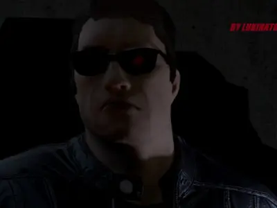  Terminator T-800 Rigged And Animated 3D model