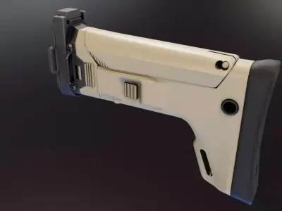 Kinetic Scar Adaptable Stock Low-poly 3D model