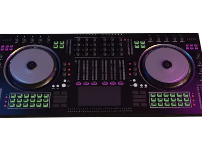 DJ Mixer 3D model