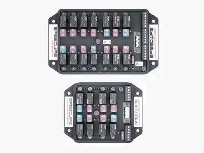 Speedwire relay controllers bundle Low-poly 3D model