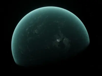 Planet Space Ready to game Low-poly 3D model 7