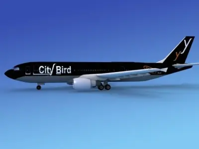 Airbus A300 City Bird 3D model