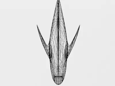 Angelfish Emperor Low-poly 3D model