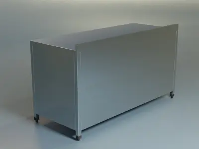 Commercial Workbench With Door 3D model