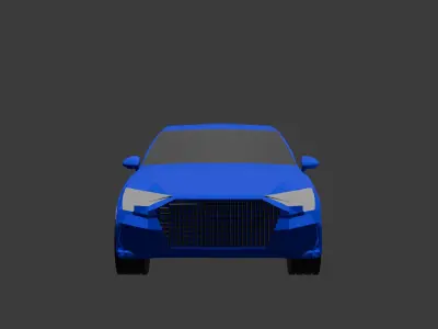 3D Low-Poly Car Model Free low-poly 3D model