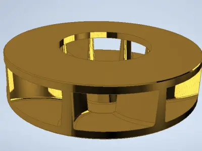 impeller for water pump 3D model