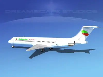 McDonnell Douglas MD-87 Bulgarian 3D model