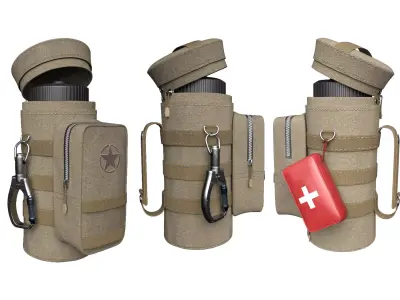 Tactical Pouch 3d low poly Game Asset 3D model