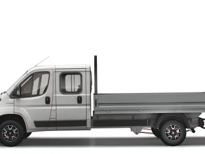 Fiat Ducato Crew Cab Truck 2023 3D model