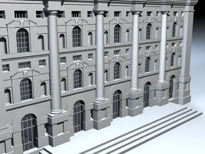 Piazza affari 3D model