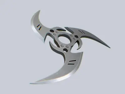Shuriken Low-poly 3D model