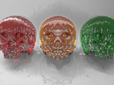 Solid Part Skull Free 3D model