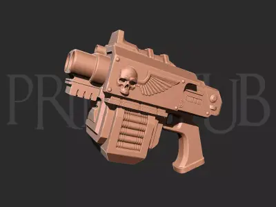 Space Marine Bolt Pistol Cosplay Prop  3D print model