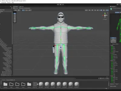 Casual Soldier 23 Low-poly 3D model