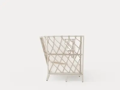 Jet set lounge sofa Low-poly 3D model