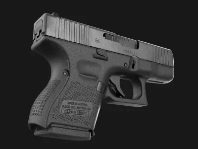 Glock 26 plus 27 Gen 5 Game Ready Low-poly 3D model