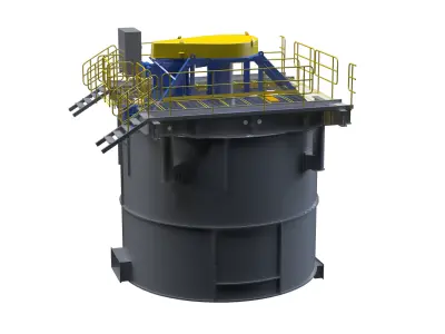  Industrial Vertical Crusher 3D model