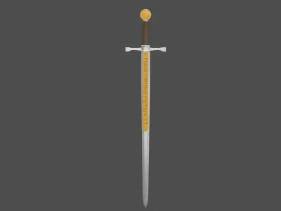 Excalibur sword 3D model