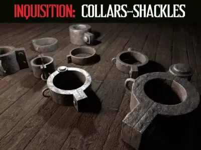 Inquisition - Collars and Shackles Low-poly 3D model