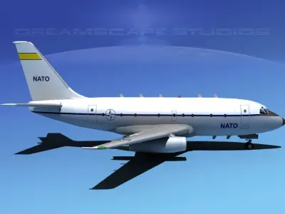 Boeing T-43 NATO Military Jet 3D model