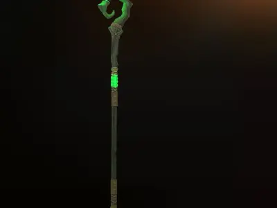  mystic staff 3D model