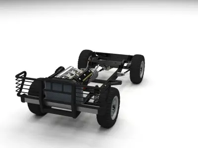 Full SUV Chassis 3D model