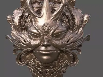 Baroque Hera Shield 1 3D model