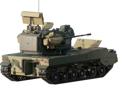 PGZ-09 - Type 09 self-propelled anti-aircraft artillery 3D model