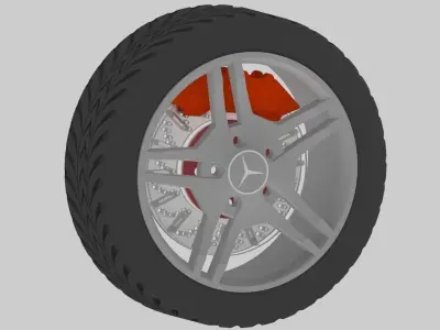 Mercedes Benz Wheel Free 3D model