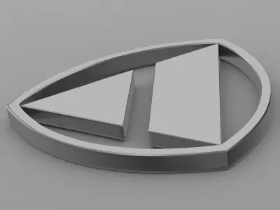 autobianchi logo 3D model