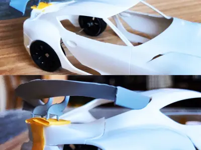 E-WING for Supra 124 Free 3D model