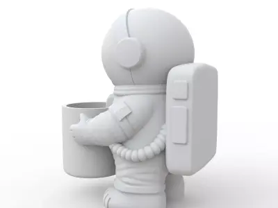 Astronaut Plant Pot 3D Print Model 3D print model get