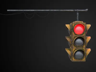 Traffic light Free 3D model