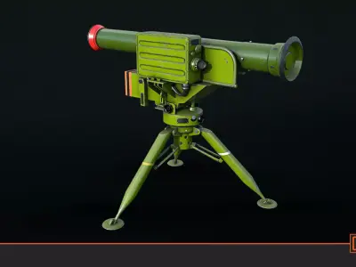 Baktar-Shikan Low-poly 3D model