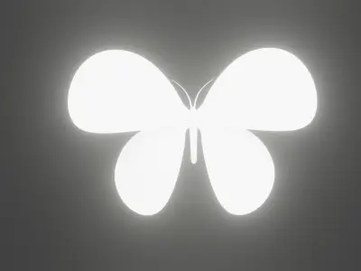 Butterfly Low-poly 3D model