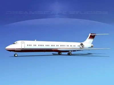 McDonnell Douglas MD-87 Corporate 9 3D model