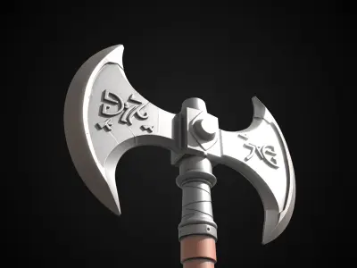 Stylized Dwarf Sword - Moltenmark - Game Ready 3D model