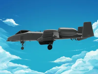 Fairchild Republic A-10 Thunderbolt II 3D model
