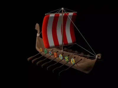 Longship 3D model