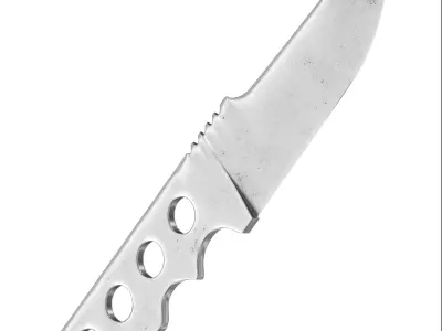 battle knife v12 3D model