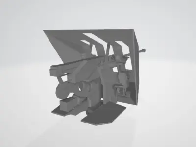 German Flak AA Gun 3D print model