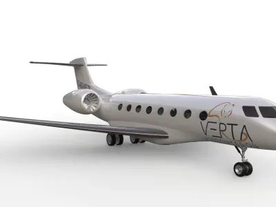 Animated Jet Plane 3D model