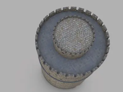 White Tower of Thessaloniki Low-poly 3D model