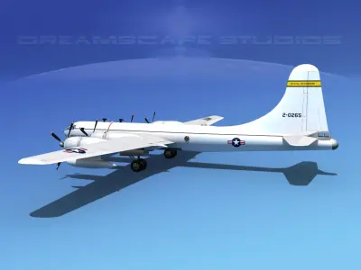 Boeing TB-50 Superfortress II 3D model