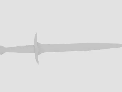 Frodo Sword Sting Low-poly 3D model