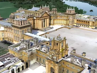 Blenheim Palace Low-poly 3D model
