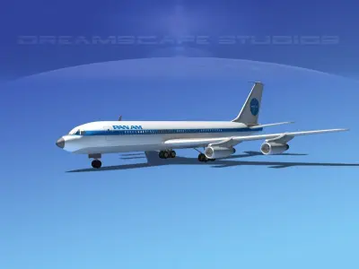 Boeing 707 Pan Am 3D model