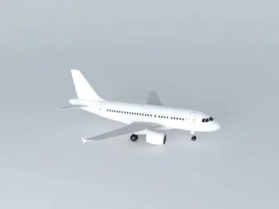 Template Airbus A318 3D model